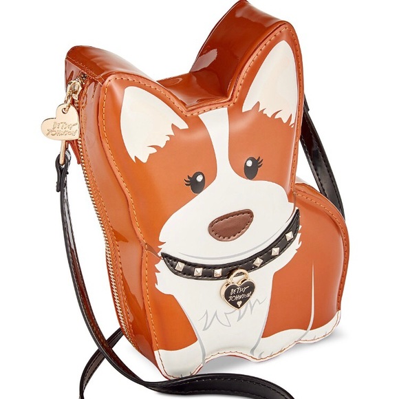 betsey johnson corgi crossbody